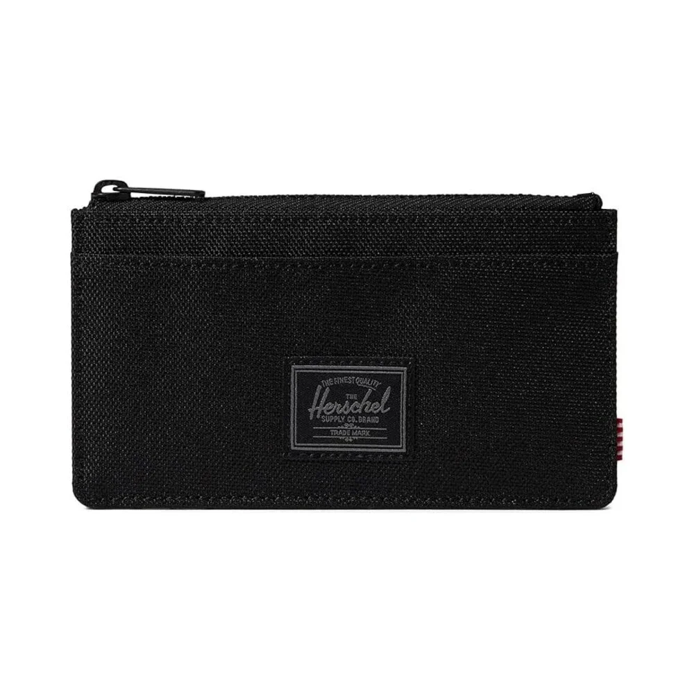 Herschel Supply Co. Oscar Wallet Unisex Black Zipper Cardholder Handbag ERK1975